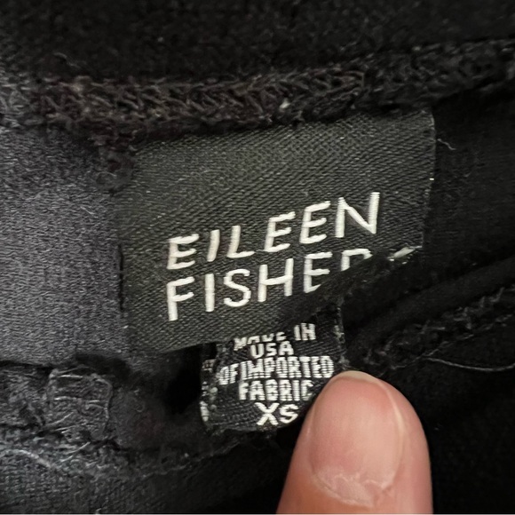 Eileen Fisher Women's XS Textured Pants. Ankle Length. Straight Leg. Business - Picture 9 of 11